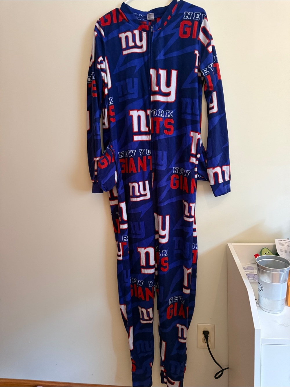 New York Giants One-Piece Pajama Onesie